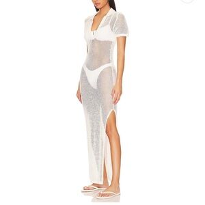 L*Space Sydney Mesh Cover Up in Cream